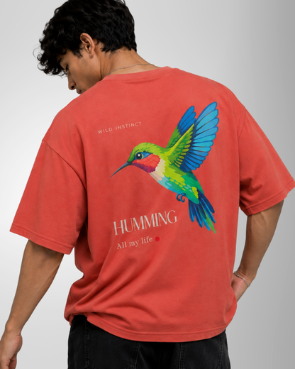 Unisex Oversized Classic T-Shirt Humming Bird