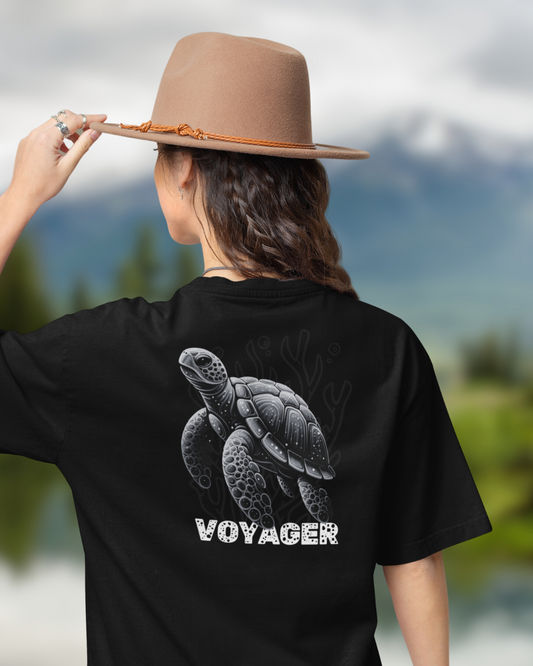 Voyager Turtle Women Oversized T-Shirt