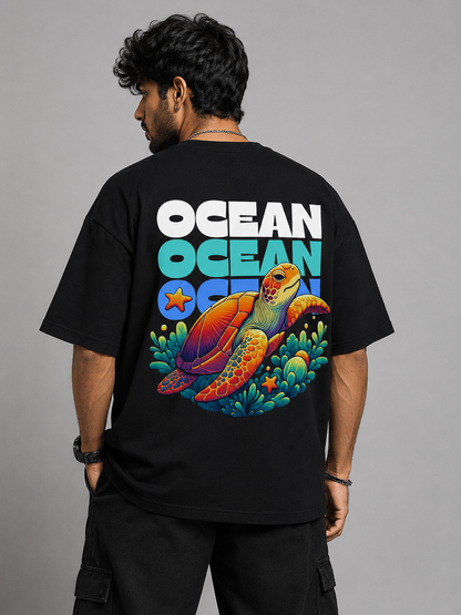 Ocean World Men's Oversized T-Shirt