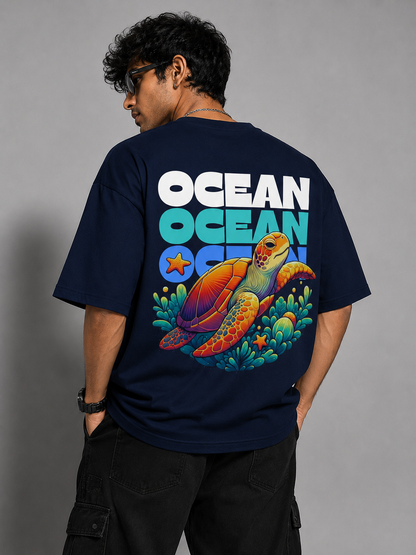 Ocean World Men's Oversized T-Shirt