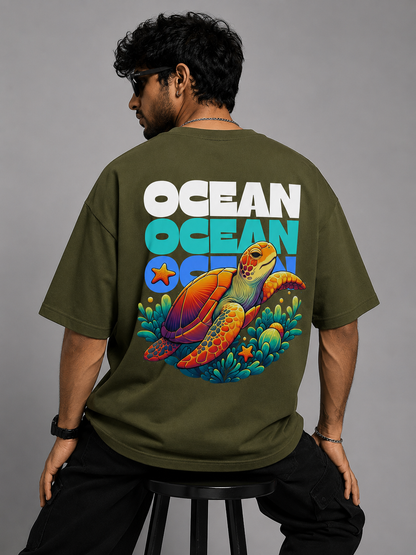 Ocean World Men's Oversized T-Shirt