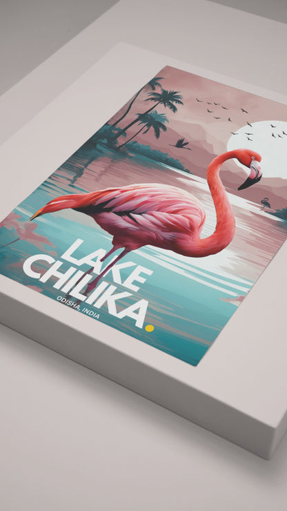 Metal Poster Chilika Lake